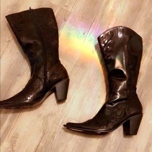 👢 STUNNING BOOTS Black Sequins Helens Heart ❤️